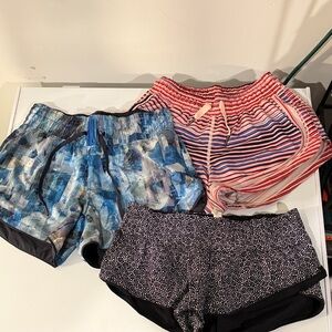 lululemon athletica Women's Athletic Shorts - Blue, Red, Black